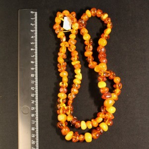 Raw baltic amber necklace